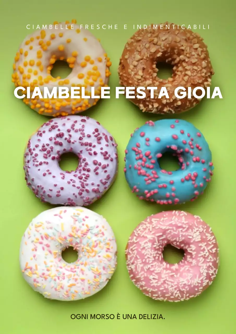 Manifesto pubblicitario di pasticceria moderna rossa