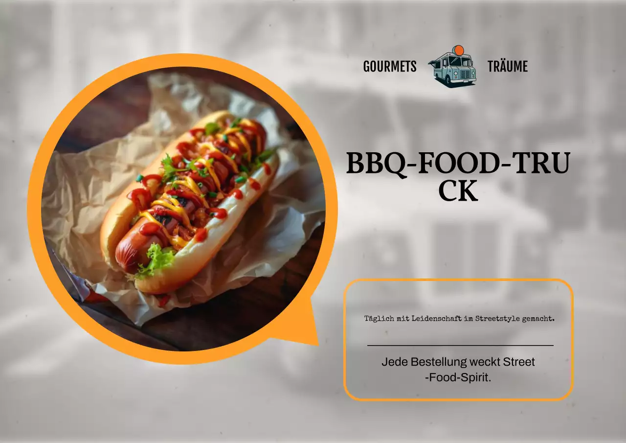 Foodie Dreams BBQ-Truck Poster
