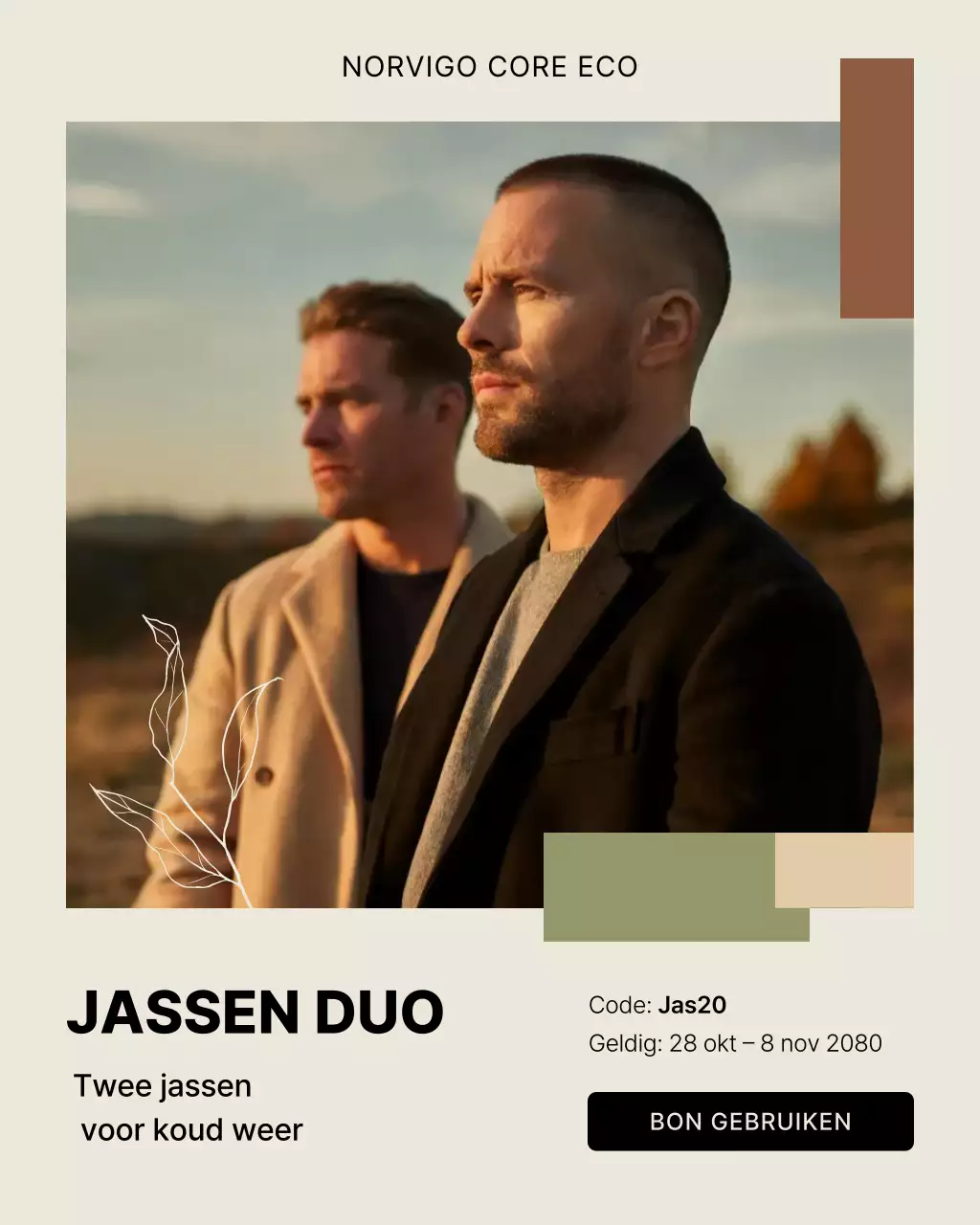 Beige moderne mode promotie Instagram-poster