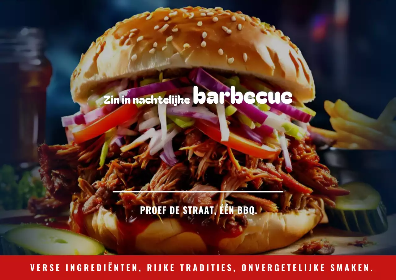 Middernacht BBQ Cravings Poster