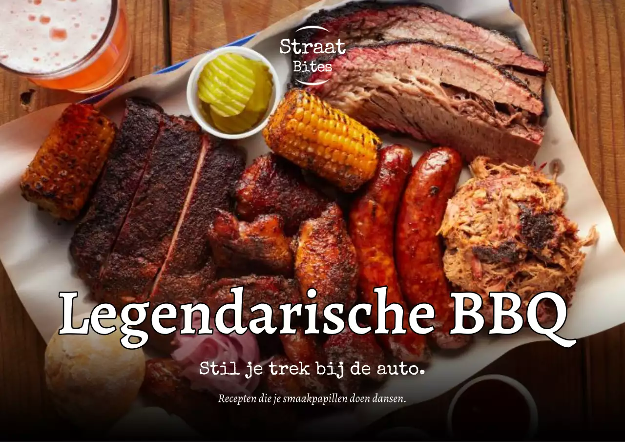 Legendarische BBQ Street Bites-poster