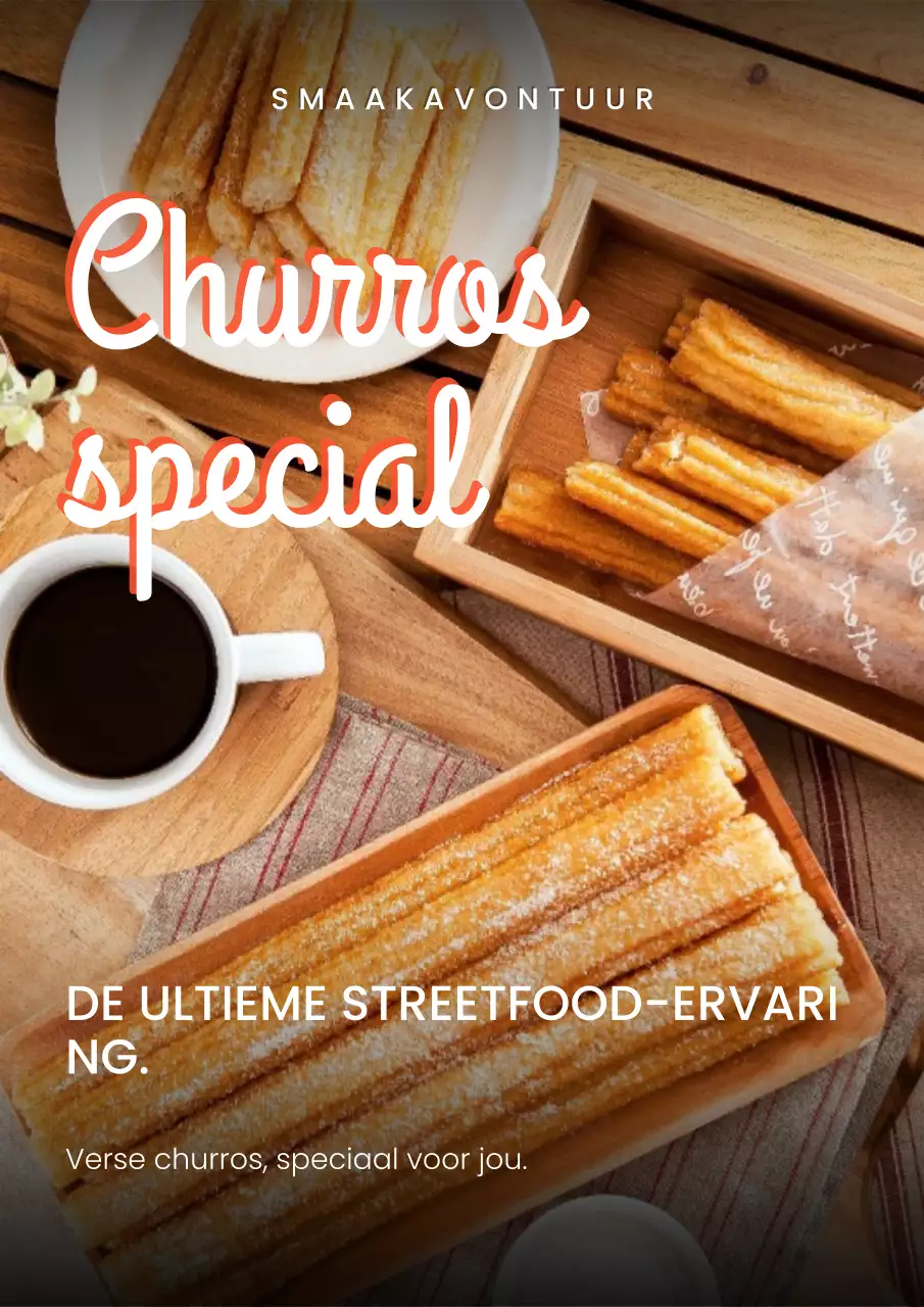 Retro Street Food Promotieposter