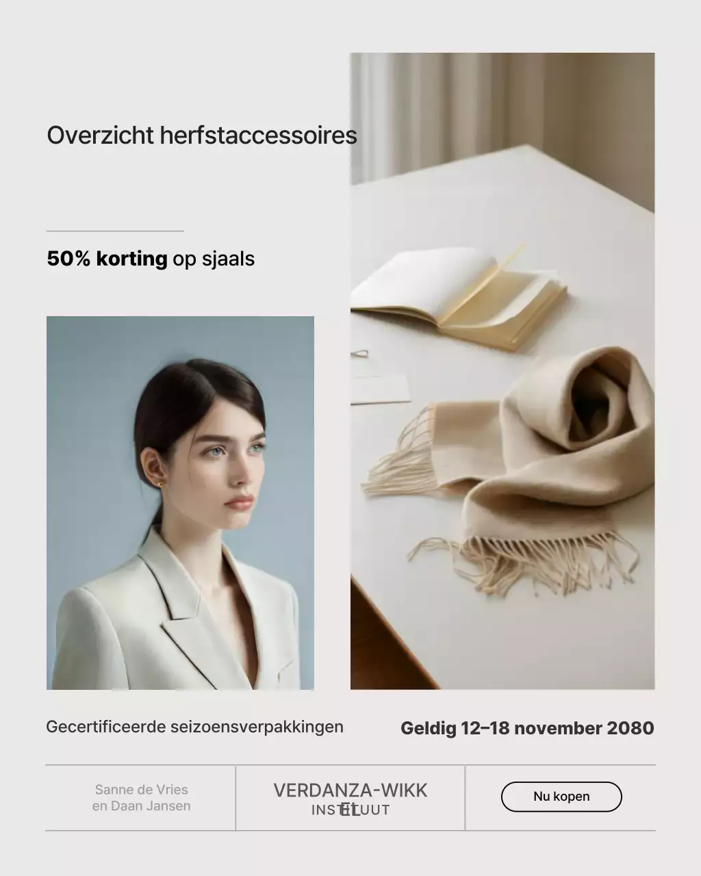 Beige moderne mode promotie Instagram-bericht