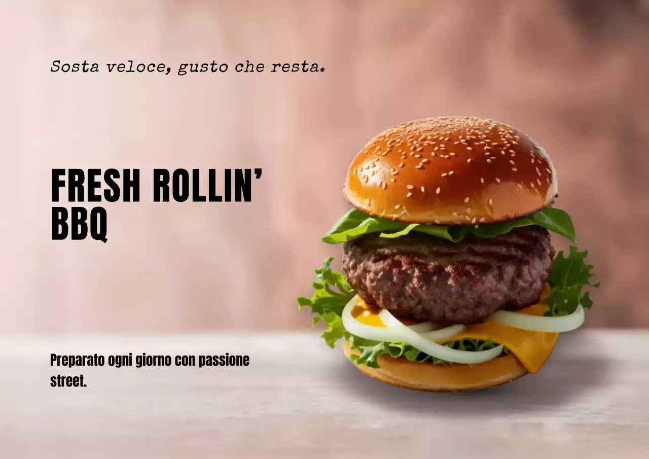 Poster Fresh Rollin BBQ