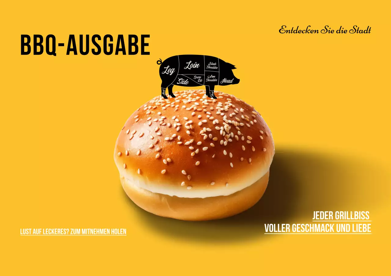 Probieren Sie die City BBQ Edition Poster