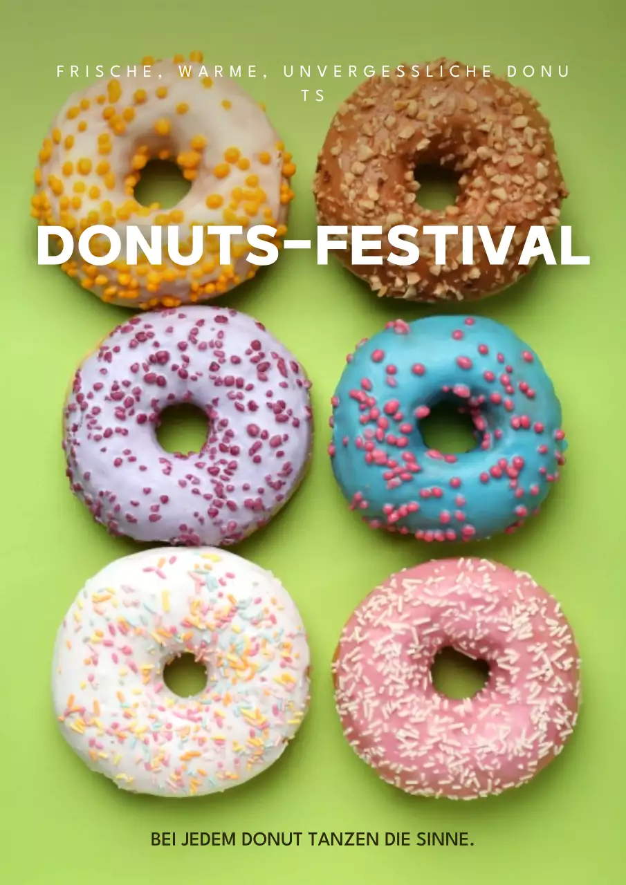 Rotes modernes Gebäck-Werbungsplakat