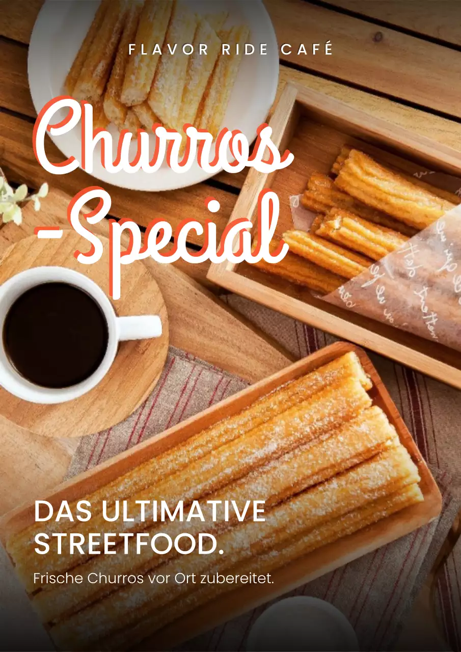 Retro-Streetfood-Werbeplakat