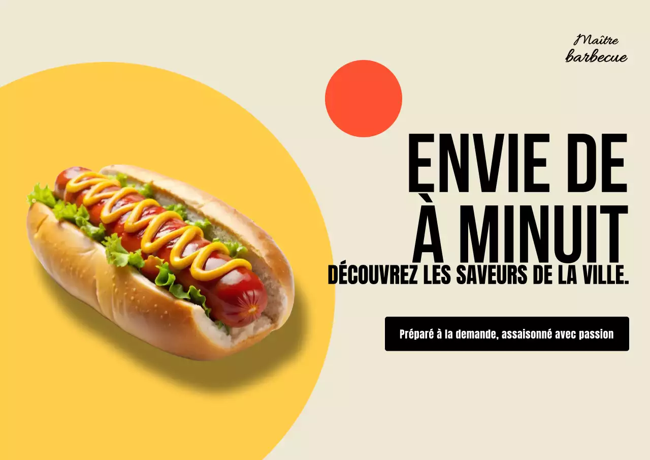 Affiche Envies de barbecue de minuit
