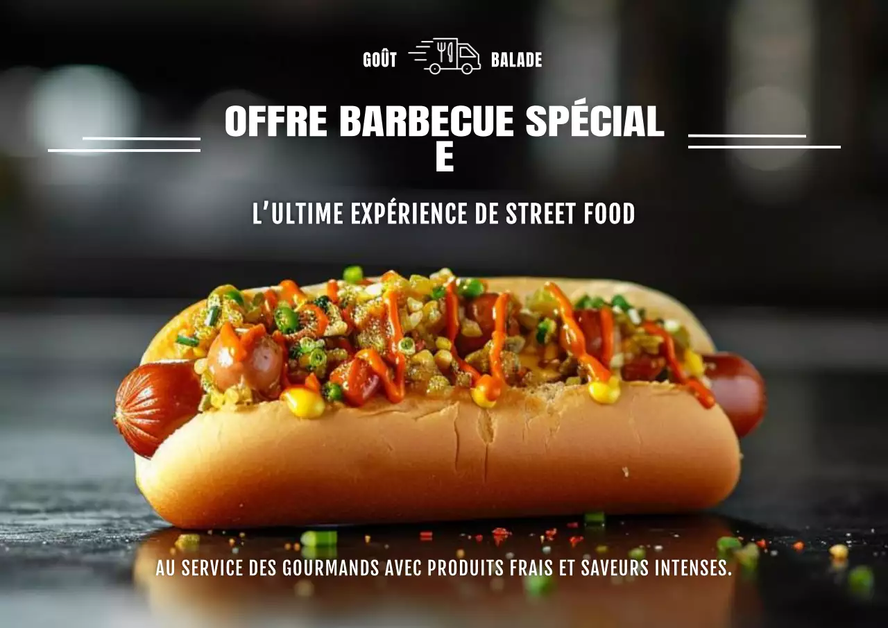 Affiche spéciale Flavor Ride BBQ