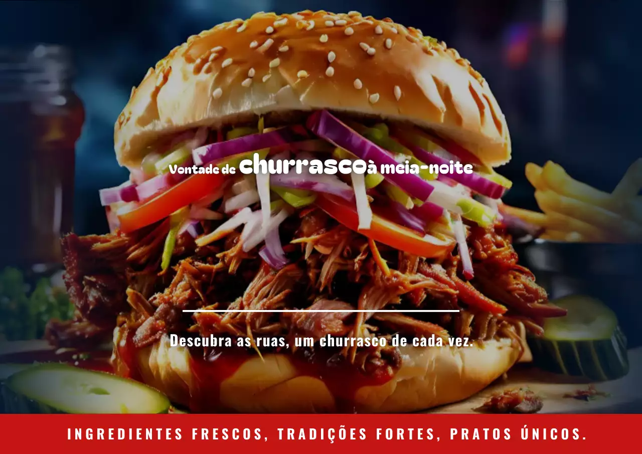 Pôster Desejos de Churrasco à Meia-Noite