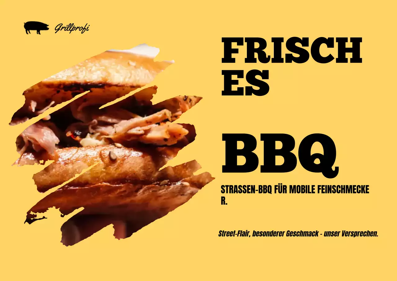 Frisches Rolling BBQ Poster