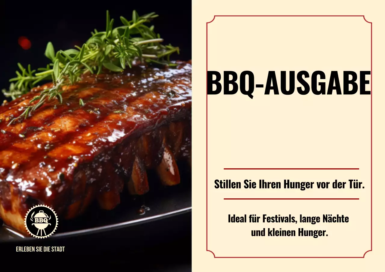 Probieren Sie die City BBQ Edition Poster