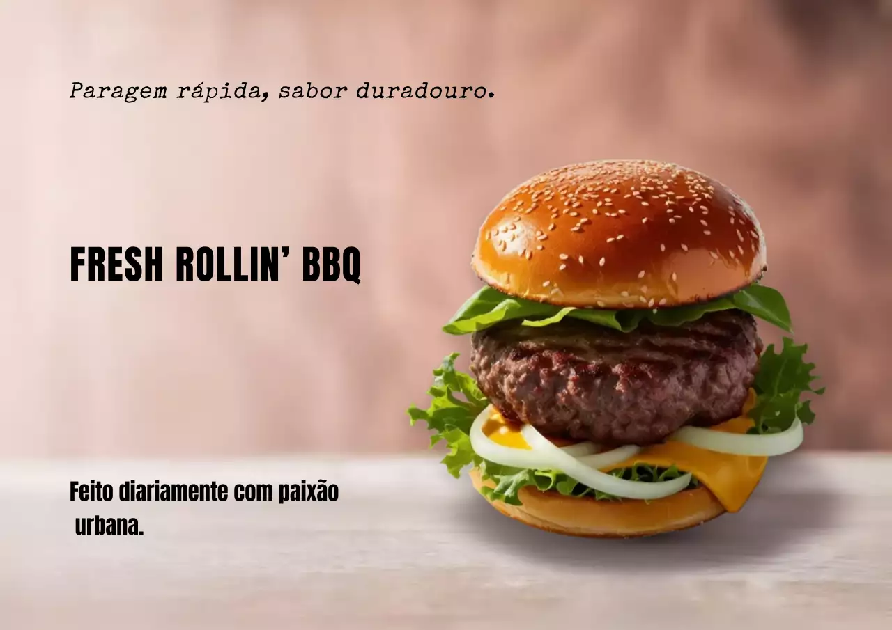 Pôster Fresh Rollin BBQ