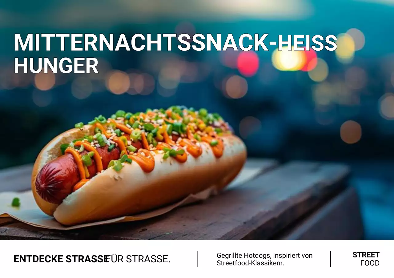 Mitternachts-BBQ-Gelüste Poster