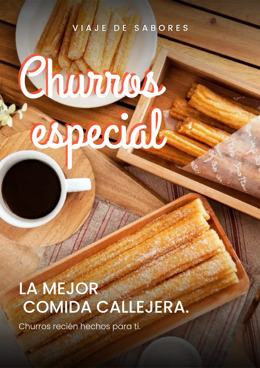 Cartel retro de promoción de comida callejera