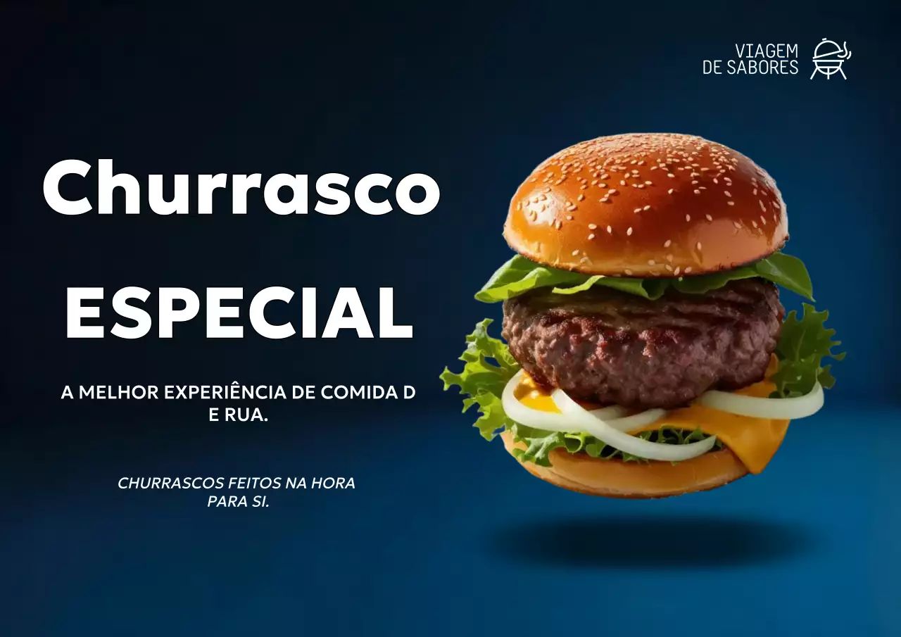 Cartaz especial do Flavor Ride BBQ