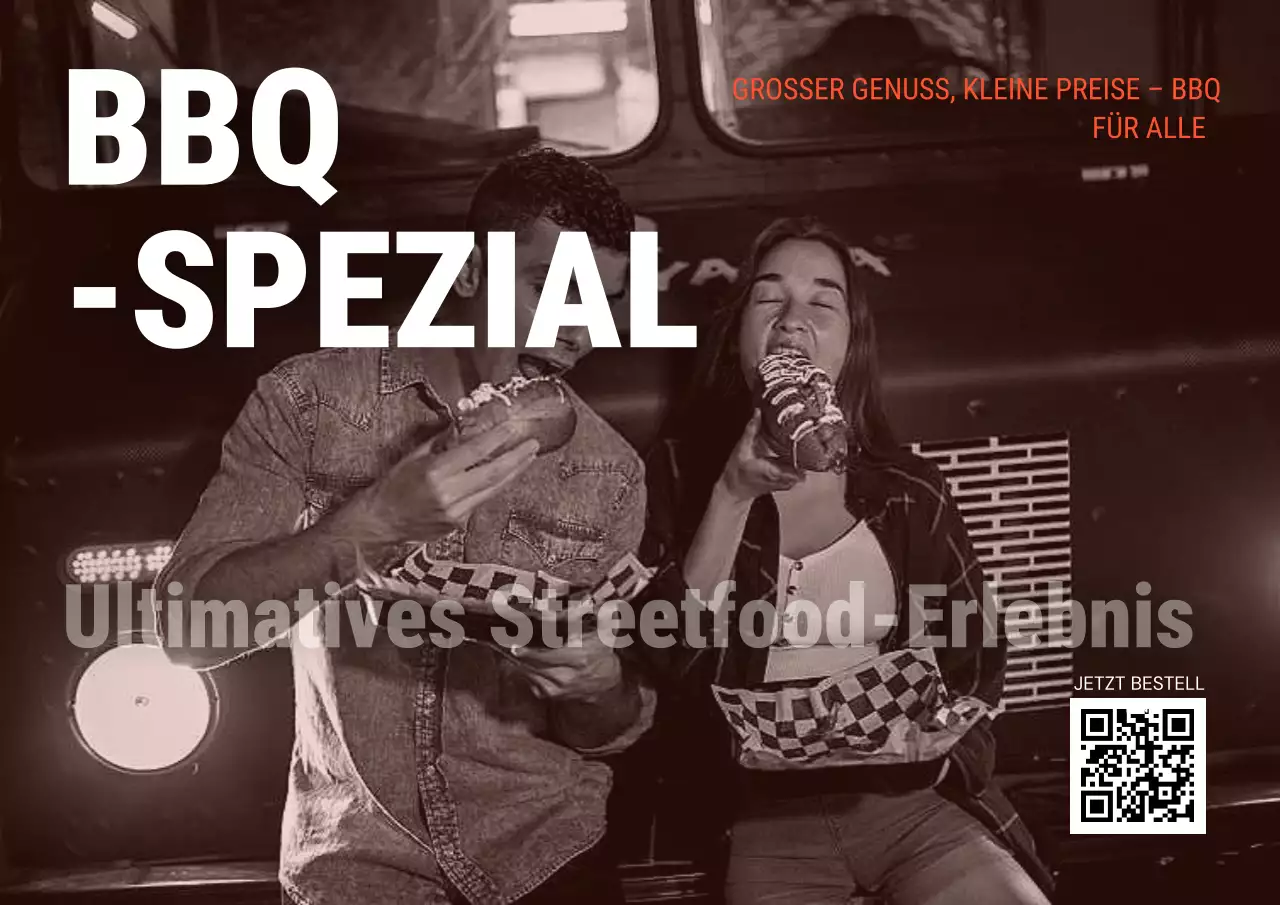 Flavor Ride BBQ-Spezialplakat