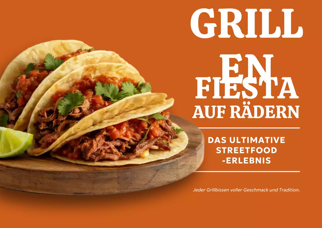 BBQ-Fiesta auf Rädern Poster