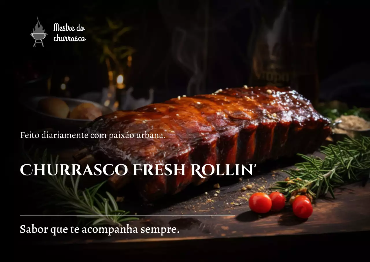 Pôster Fresh Rollin BBQ