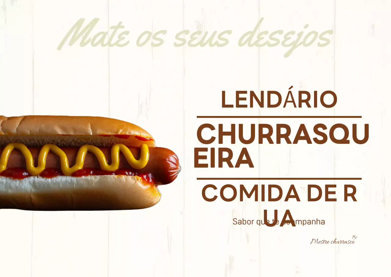 Pôster do lendário BBQ Street Bites