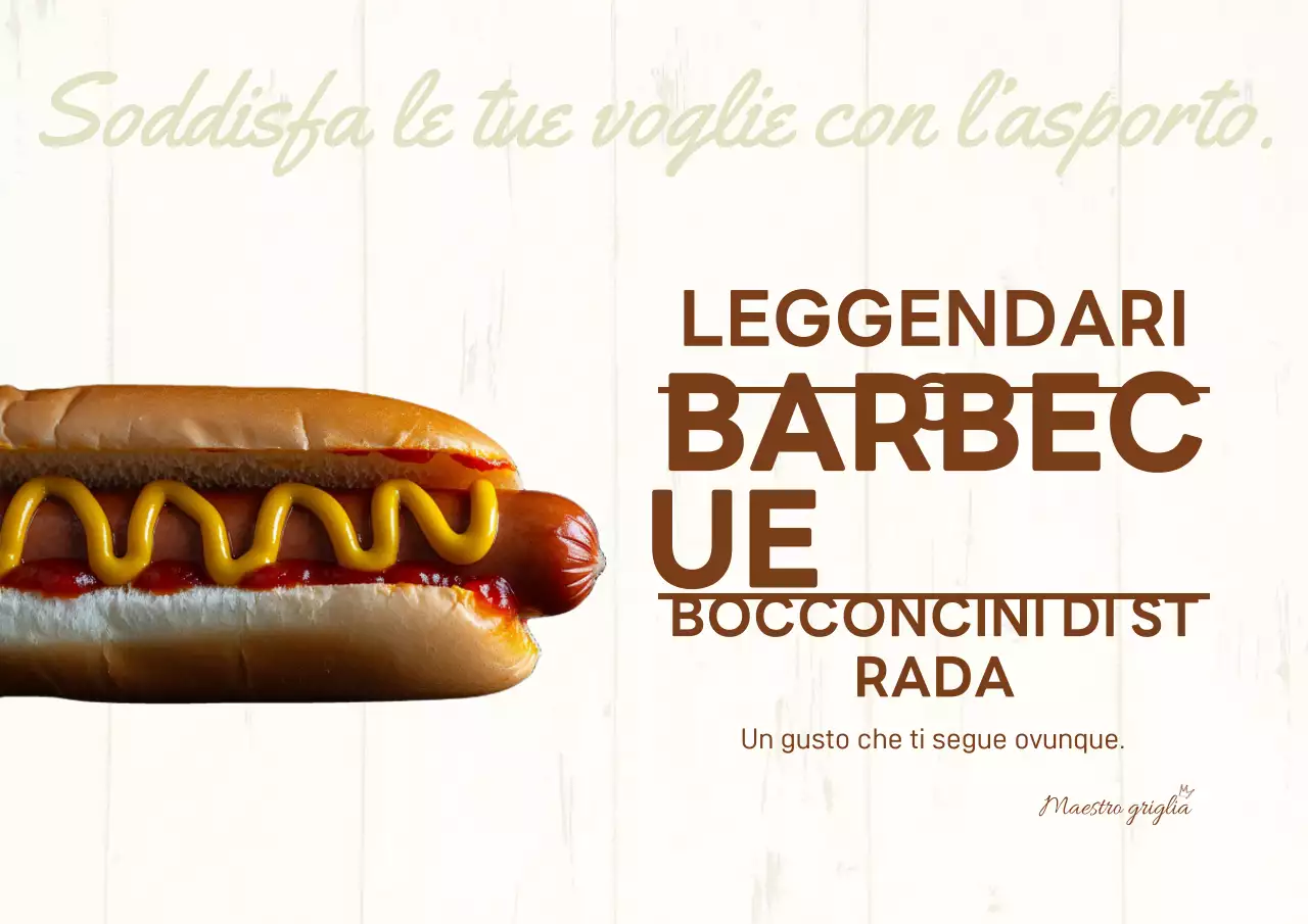 Poster leggendario di BBQ Street Bites