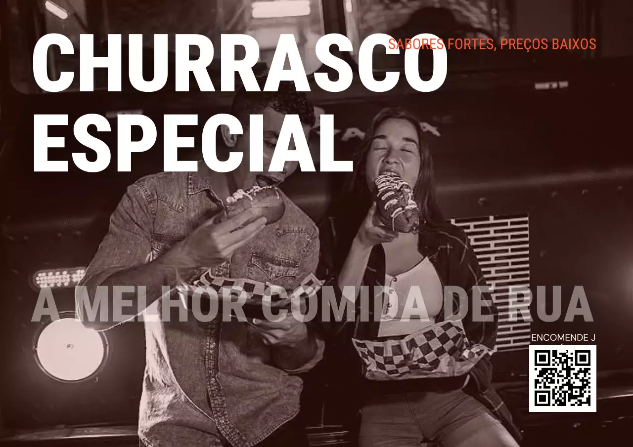 Cartaz especial do Flavor Ride BBQ