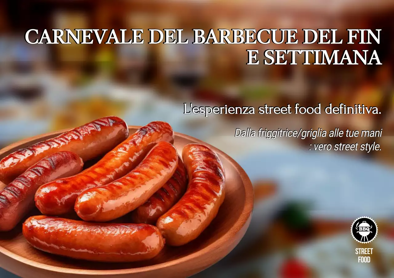 Manifesto del Carnevale del BBQ del fine settimana