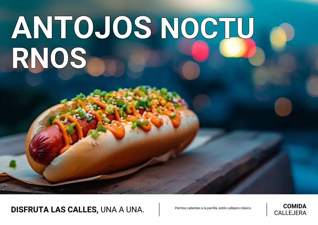 Póster Antojos de barbacoa de medianoche