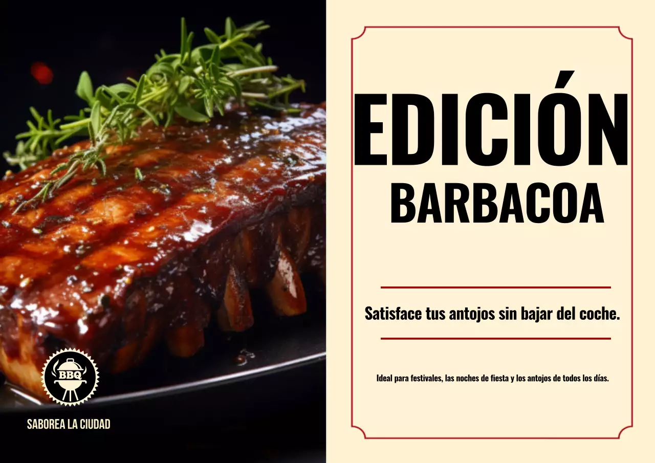 Póster de la edición BBQ de Taste the City