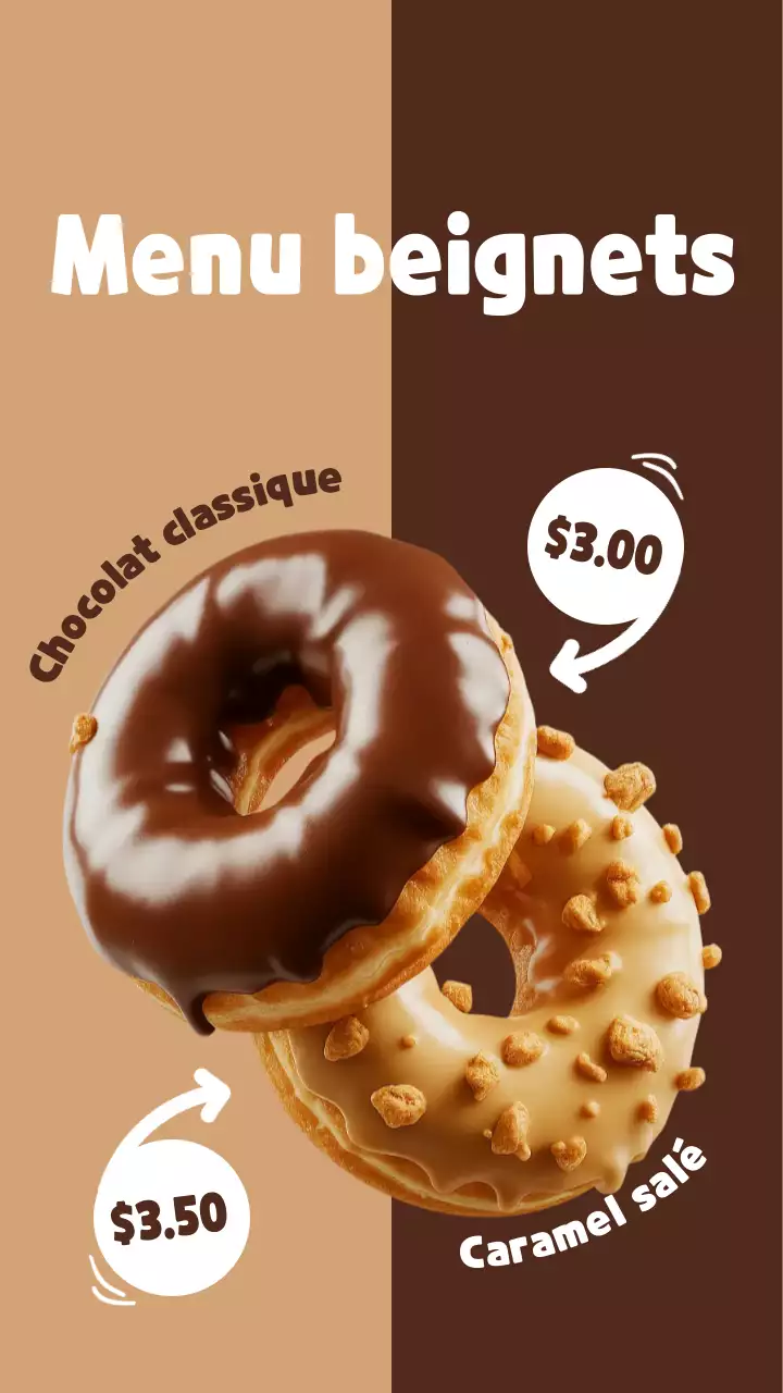 Publication Instagram du menu Brown Fun Donut
