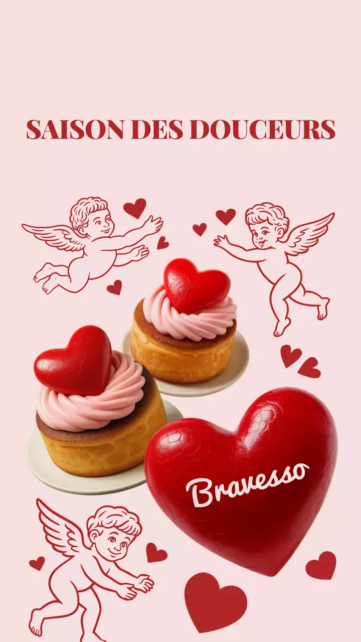 Publication Instagram promotionnelle sur le dessert Red Vintage