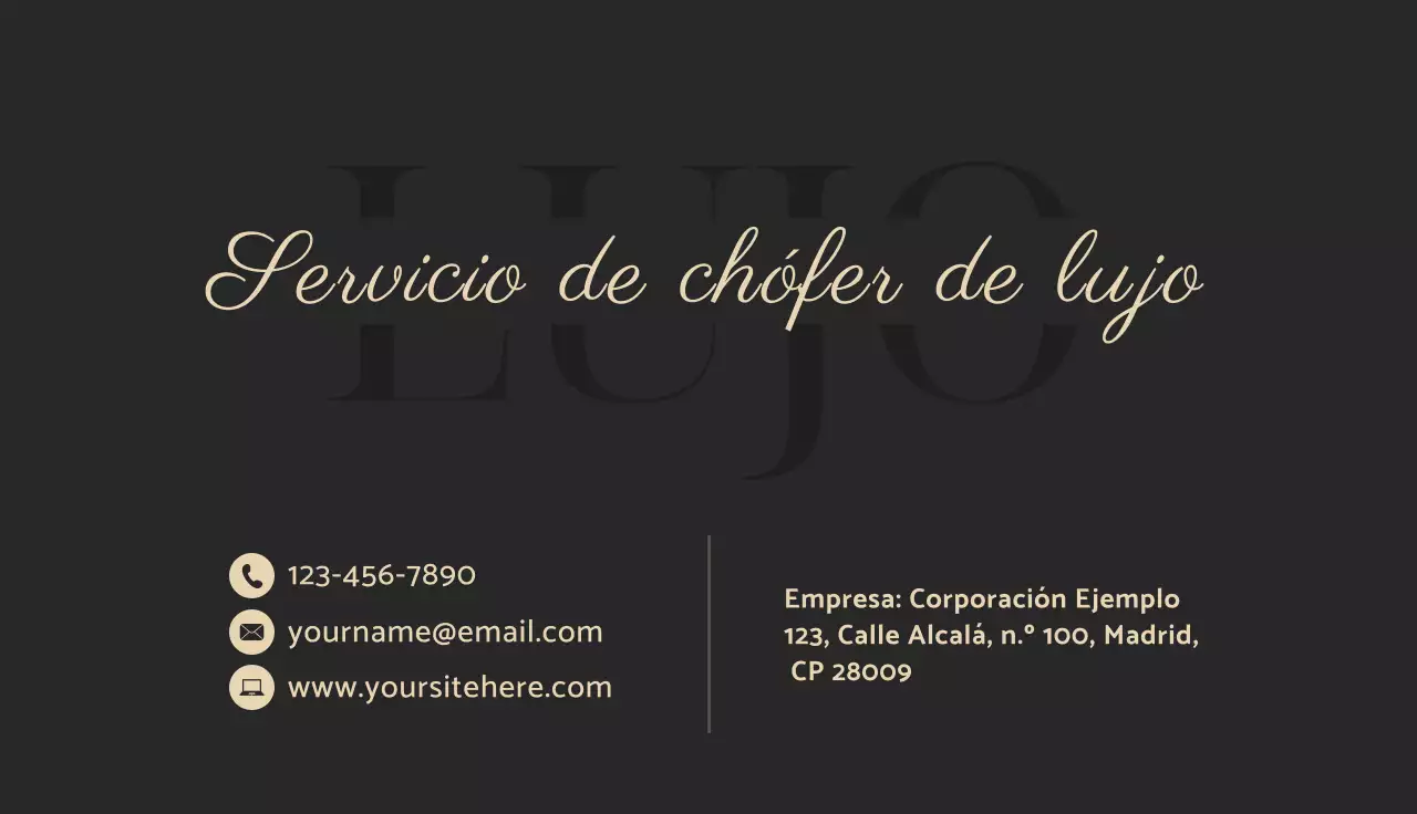 Código de referencia de tarjeta de presentación QR de tarjeta de presentación negra