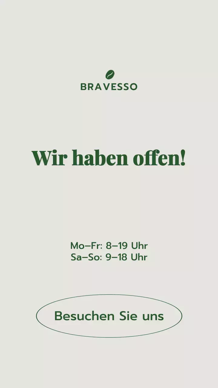 Grüne moderne Geschäftsankündigung