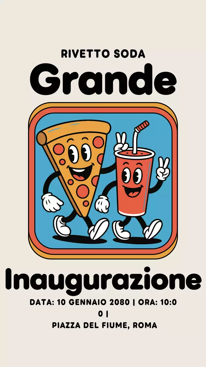 Annuncio del ristorante Beige Retro su Instagram