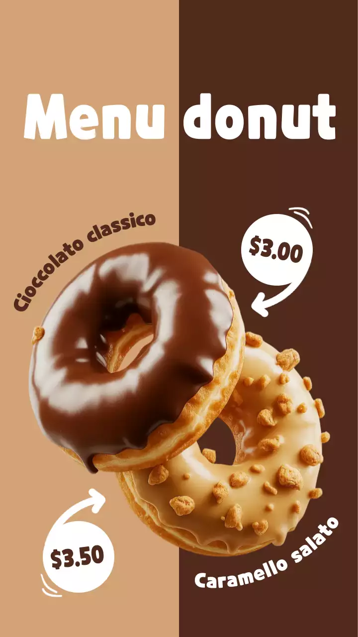 Post Instagram del menu Brown Fun Donut