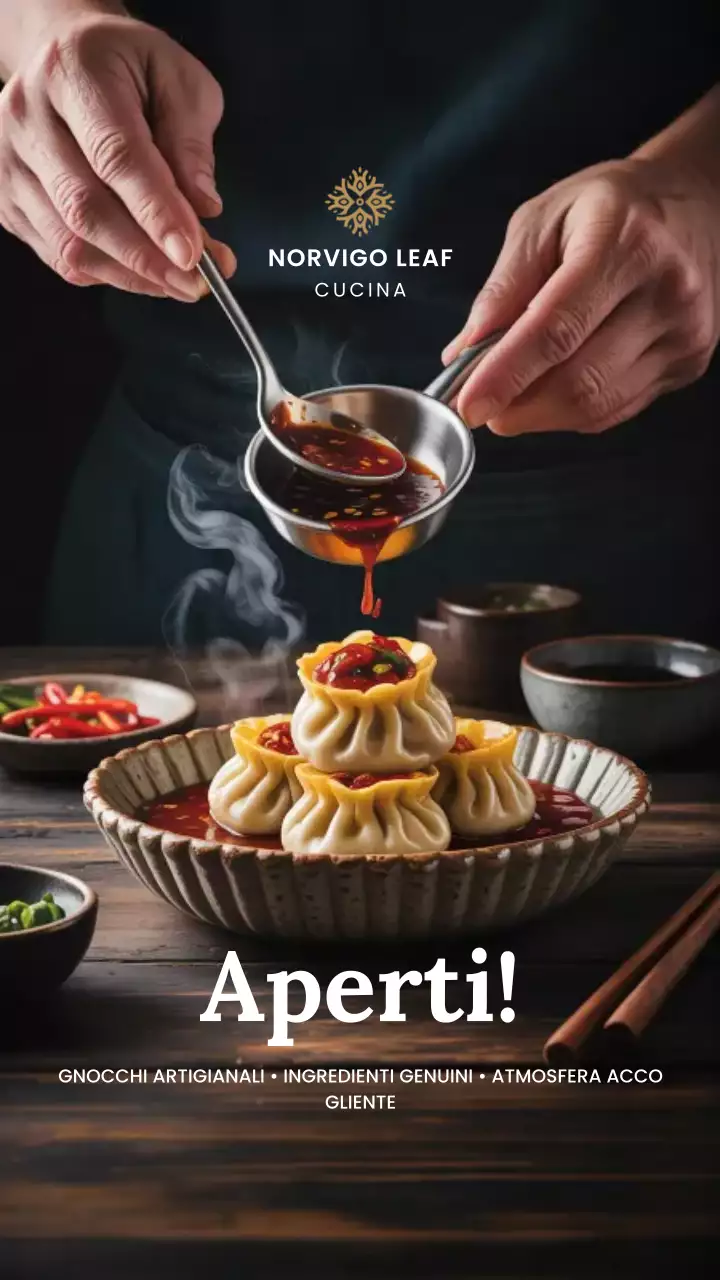 Annuncio del ristorante Brown Rustic su Instagram