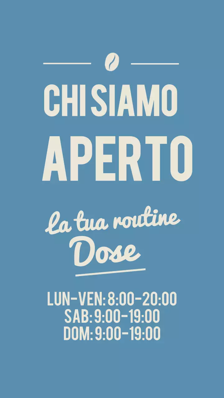 Annuncio aziendale minimo blu