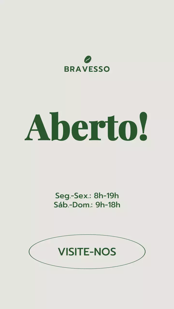 Anúncio de Negócios Verdes e Modernos