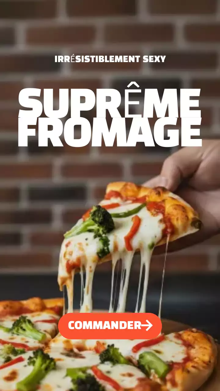 Publicité Instagram pour Brown Modern Pizza