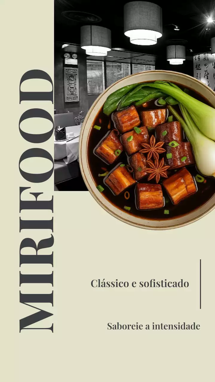 Anúncio de culinária clássica bege - História do Instagram