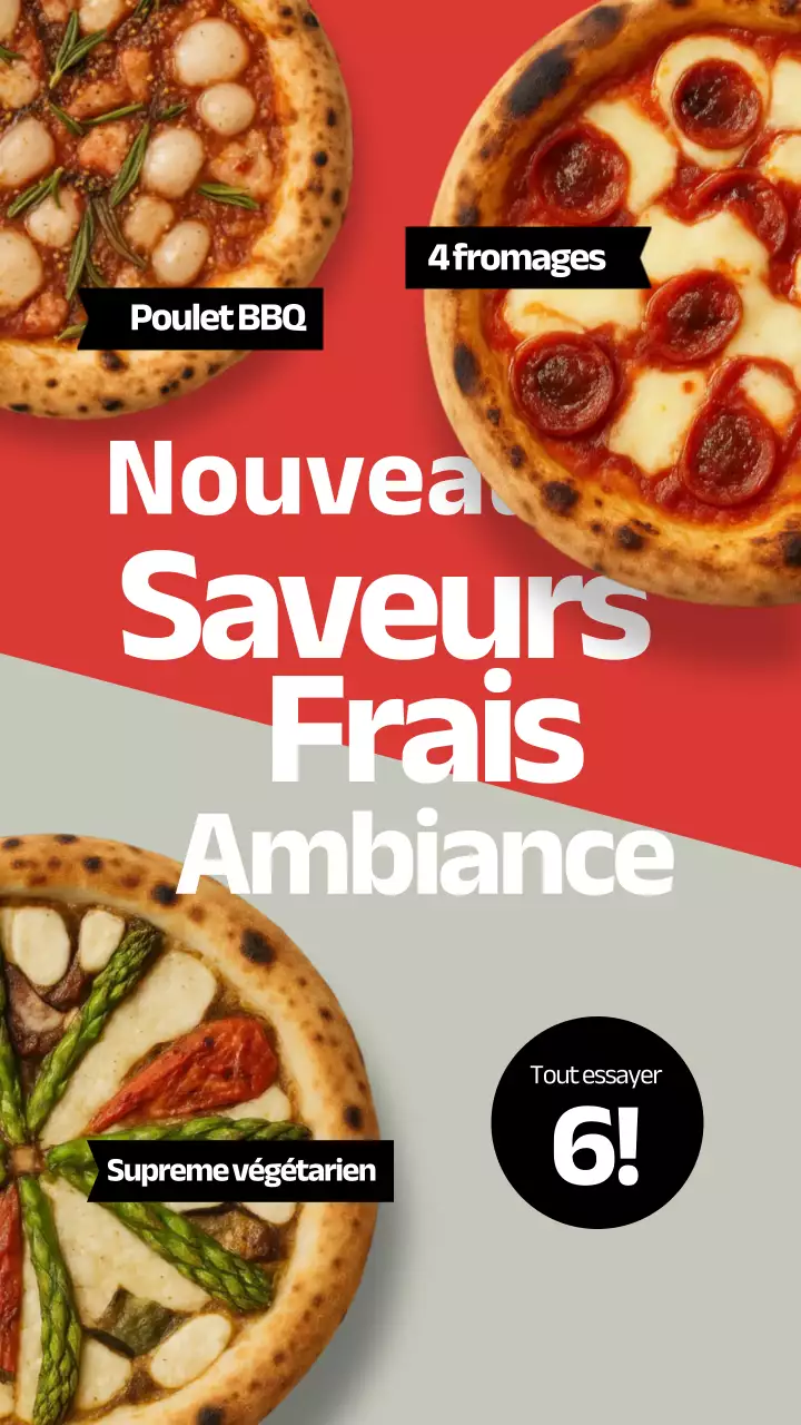 Publicité Instagram pour Red Modern Pizza
