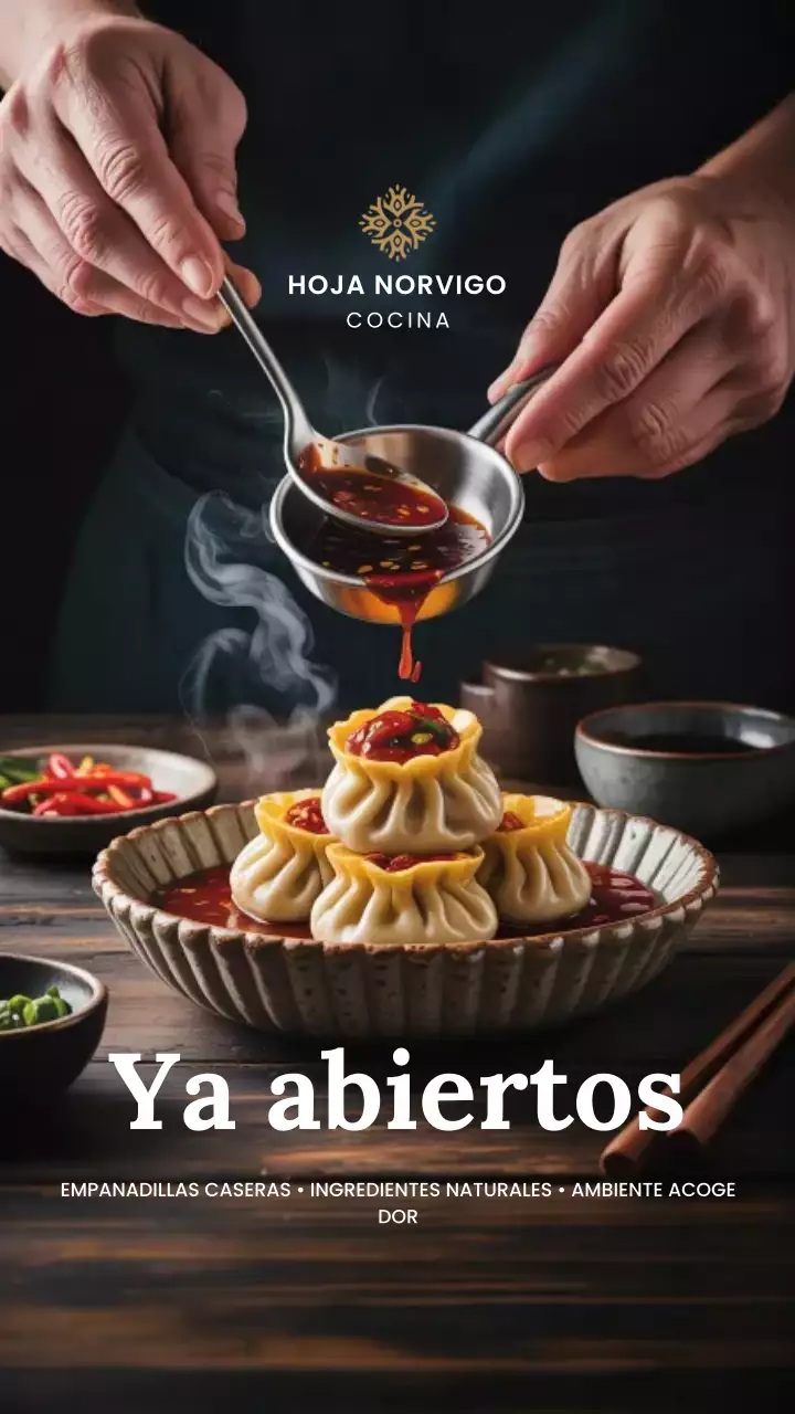 Anuncio del restaurante rústico marrón en Instagram