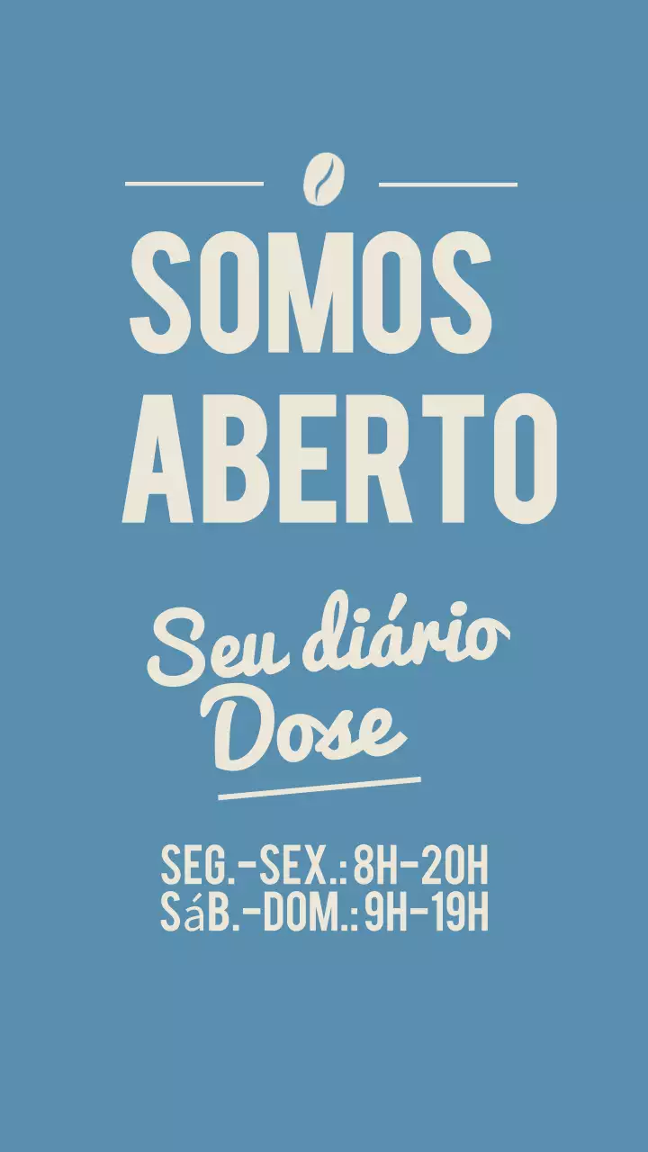 Anúncio de Negócios Minimalistas em Azul