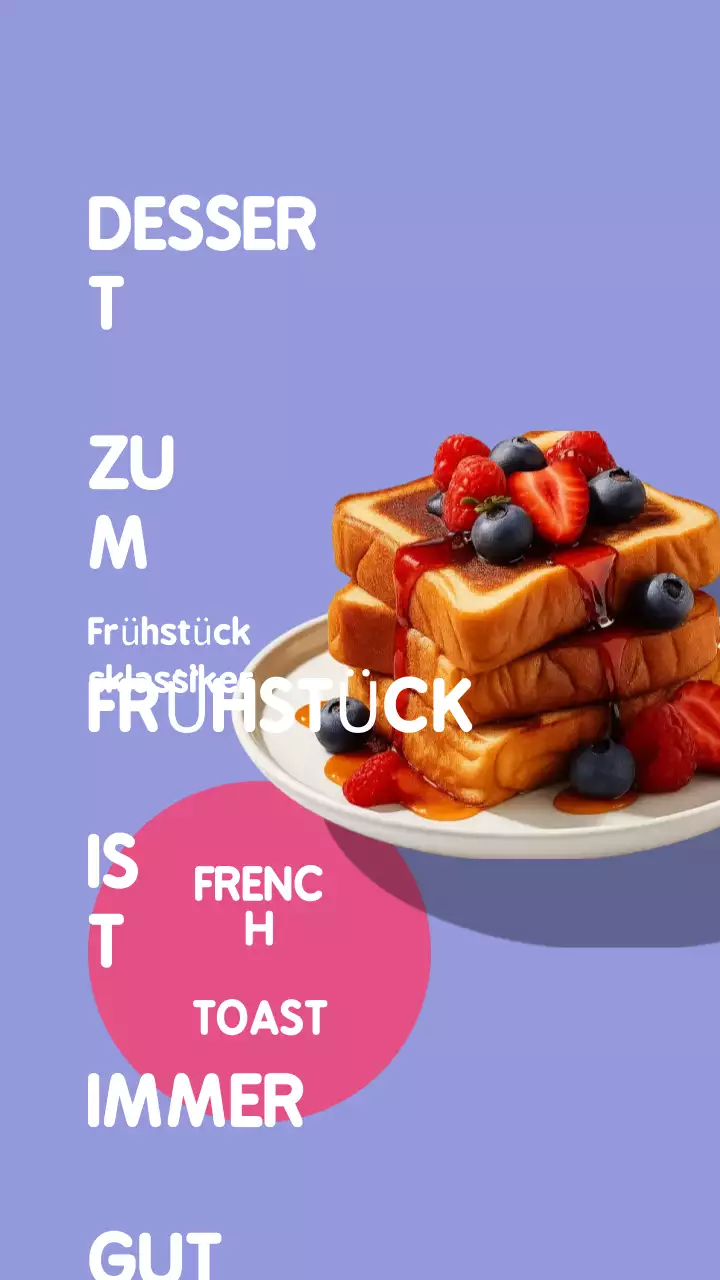 Lila Modern Breakfast Werbung Instagram Post