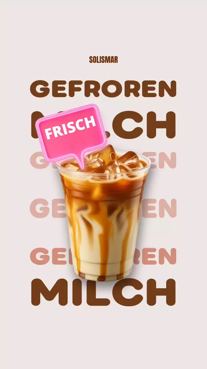 Instagram-Beitrag zu Werbung für Beige Modern Coffee