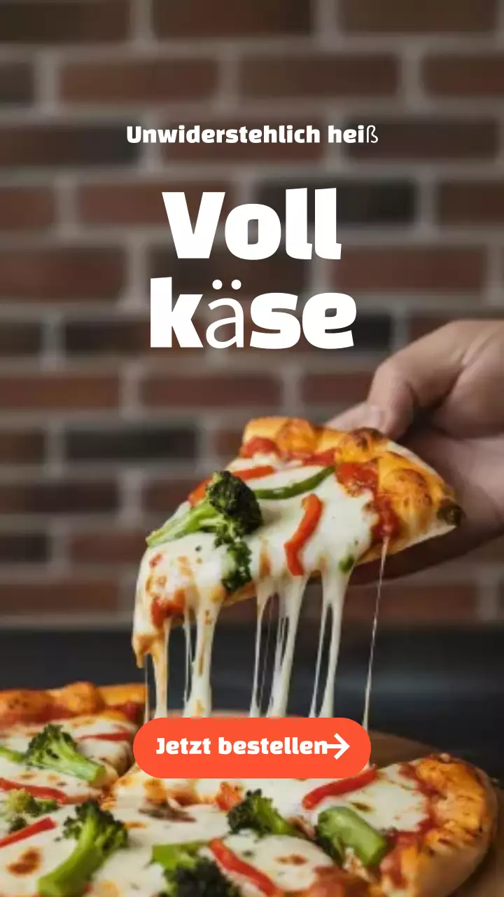Instagram-Beitrag zur Werbung für Brown Modern Pizza