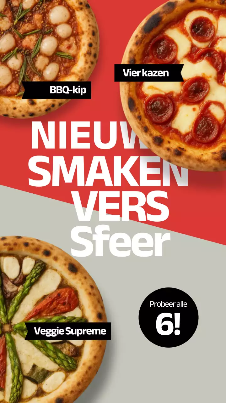 Instagram-bericht over de advertentie van Red Modern Pizza