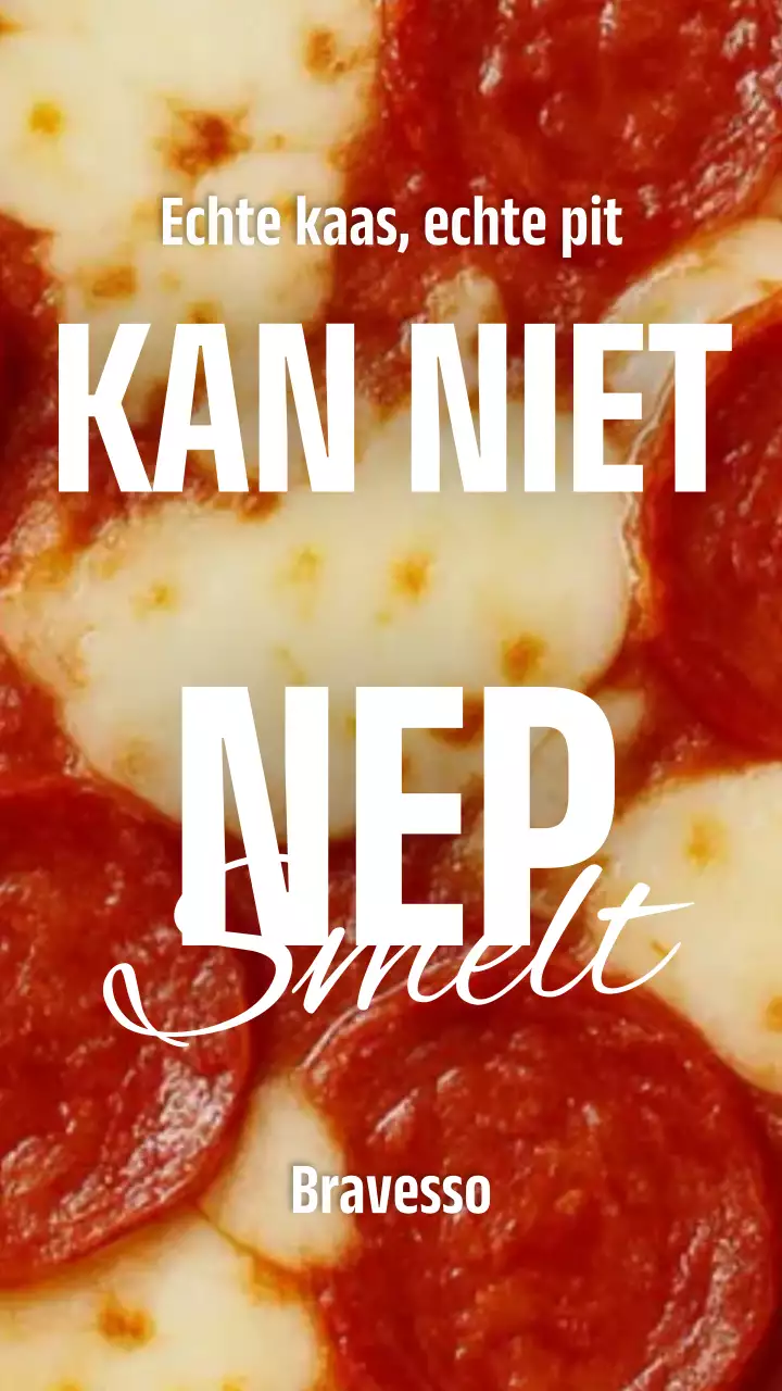 Instagram-bericht voor de promotie van Red Bold Pizza