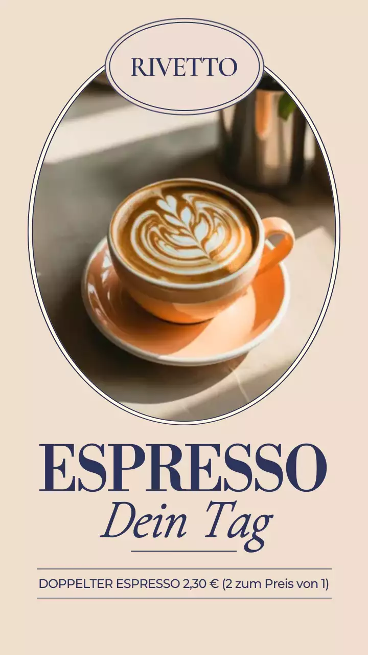 Beige Modern Cafe Promotion Instagram Story