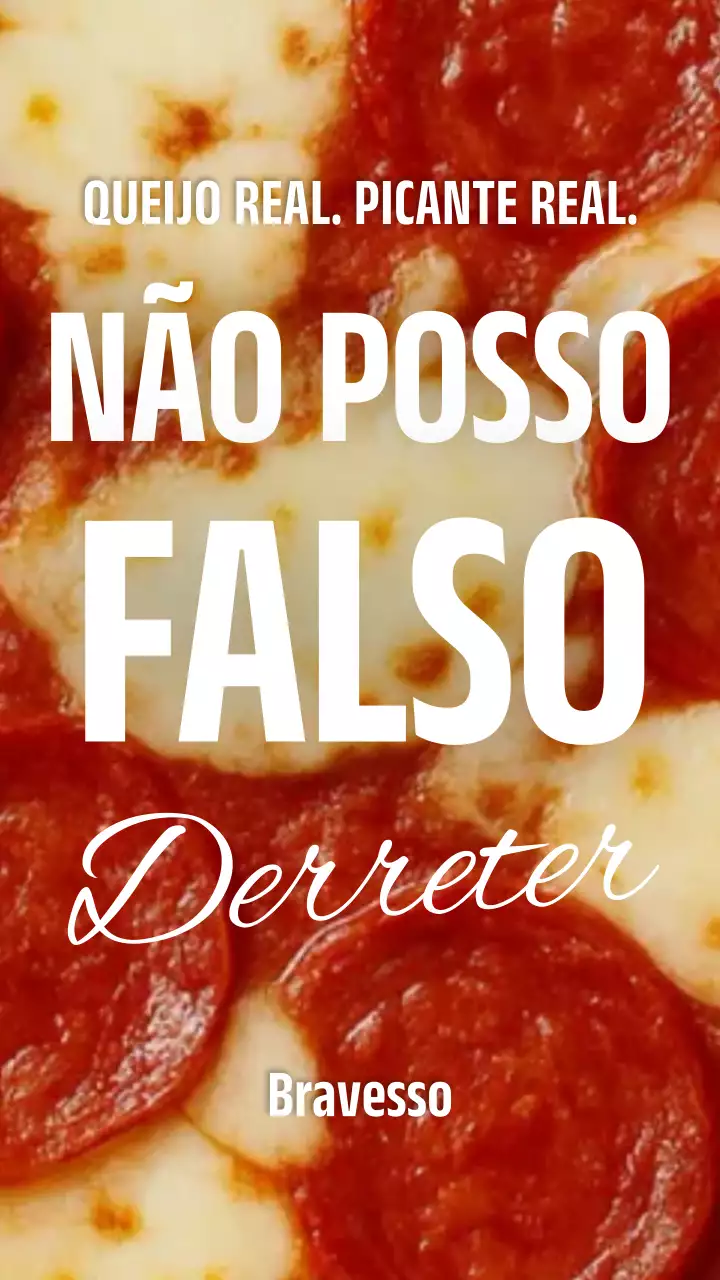 Postagem promocional da Red Bold Pizza no Instagram